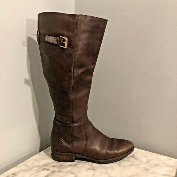Sam Edelman Brown Leather Riding Boots size 6.5 M - Picture 3 of 8